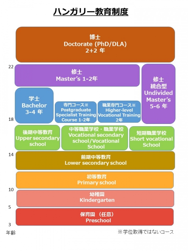 表）ハンガリー教育制度